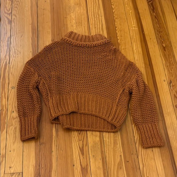 Free people size small Chunky Knit Sweater - Brown - Picture 2 of 4